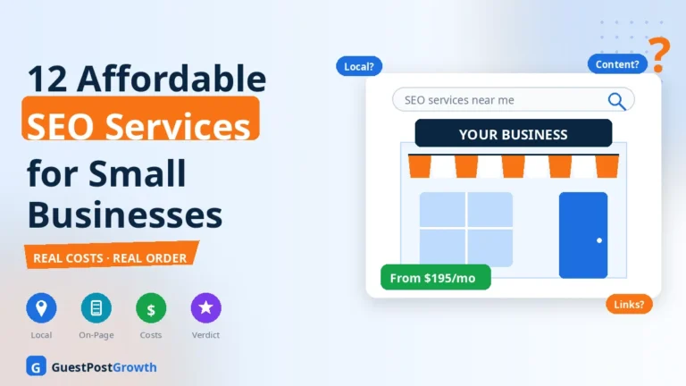 12 affordable SEO services for small businesses — cost comparison guide.